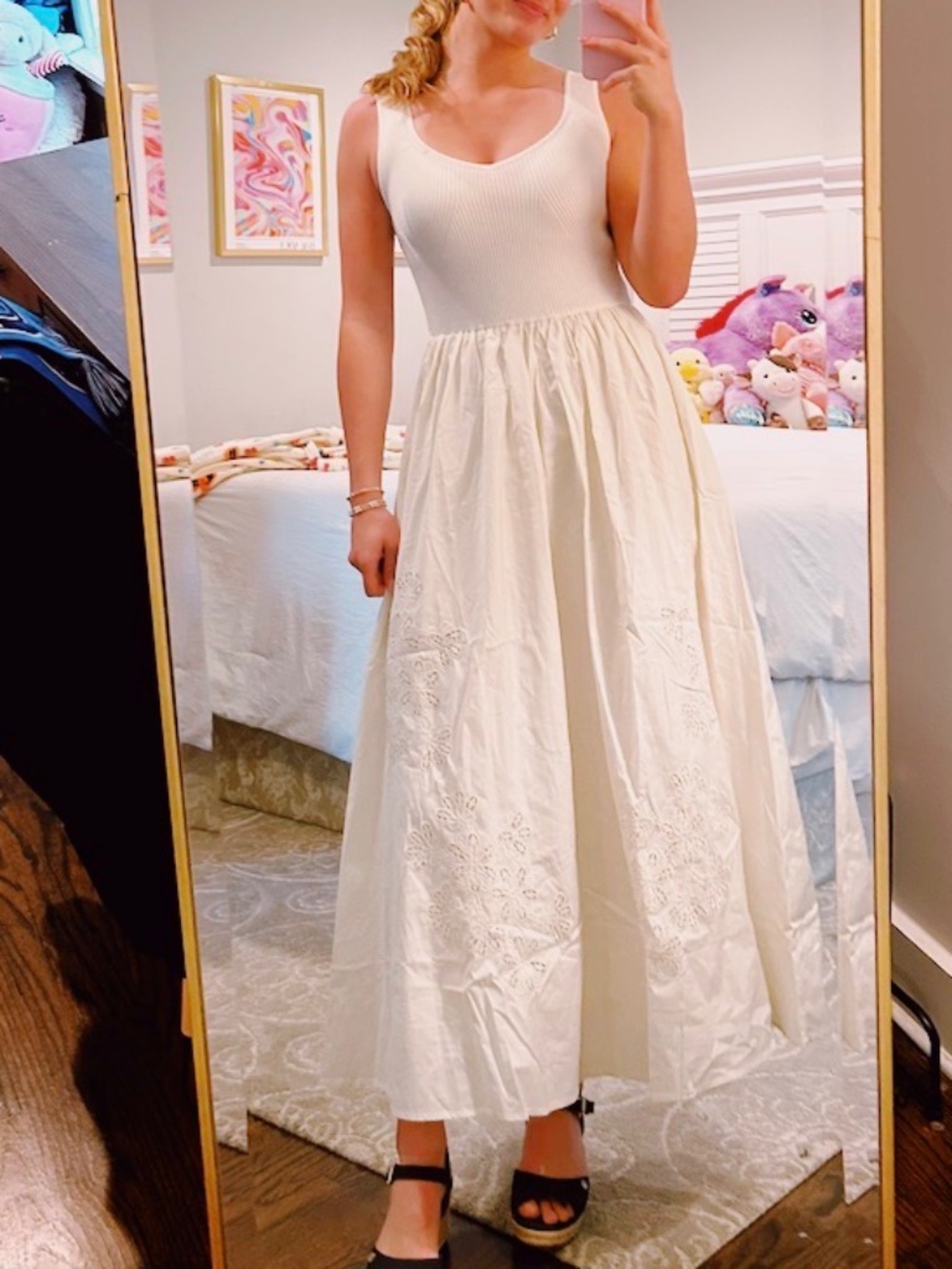 White long dress